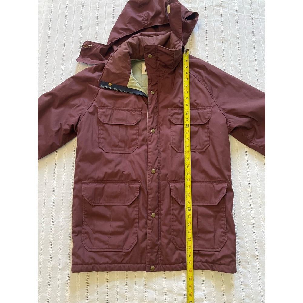 Vintage Woolrich Canvas Mountain‎ Parka/Canvas Coat. Wine Color. Size Medium. - Picture 12 of 16